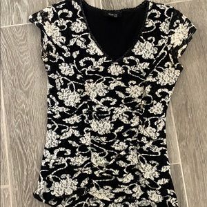 Black and white shirt